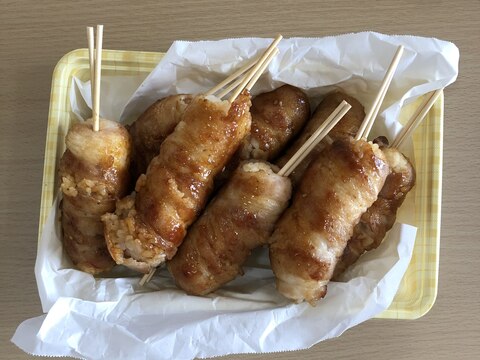 スティック肉巻きおにぎり